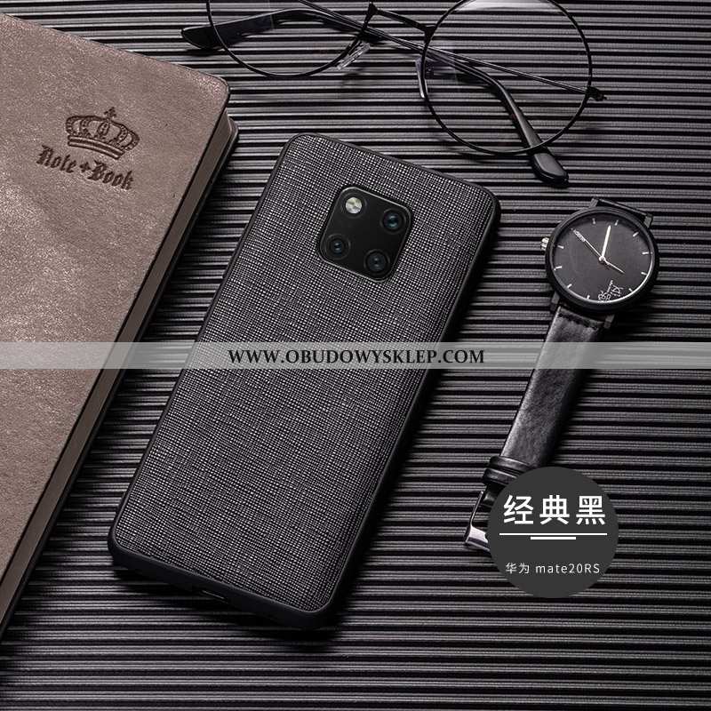 Obudowa Huawei Mate 20 Rs Super Trendy All Inclusive, Etui Huawei Mate 20 Rs Cienkie Skórzane Czarna