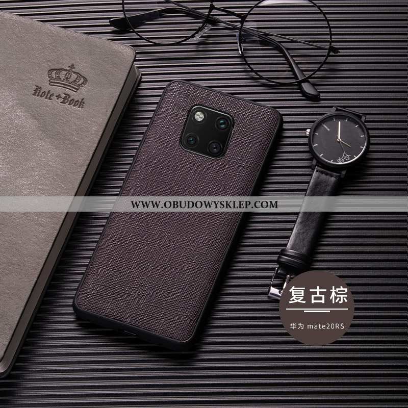 Obudowa Huawei Mate 20 Rs Super Trendy All Inclusive, Etui Huawei Mate 20 Rs Cienkie Skórzane Czarna