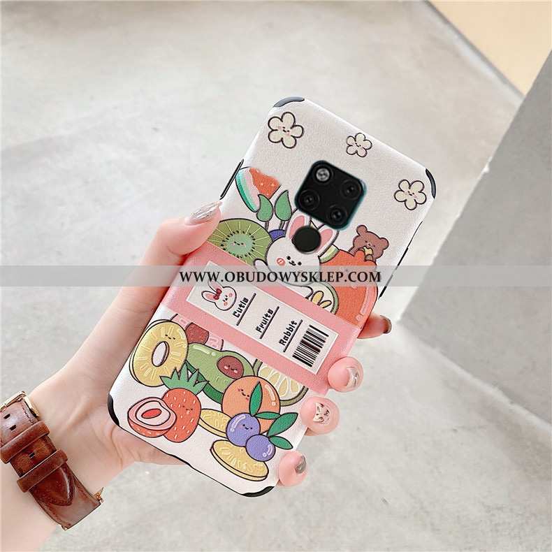 Obudowa Huawei Mate 20 X Miękki Futerał Biały, Etui Huawei Mate 20 X Silikonowe Wzór Biała