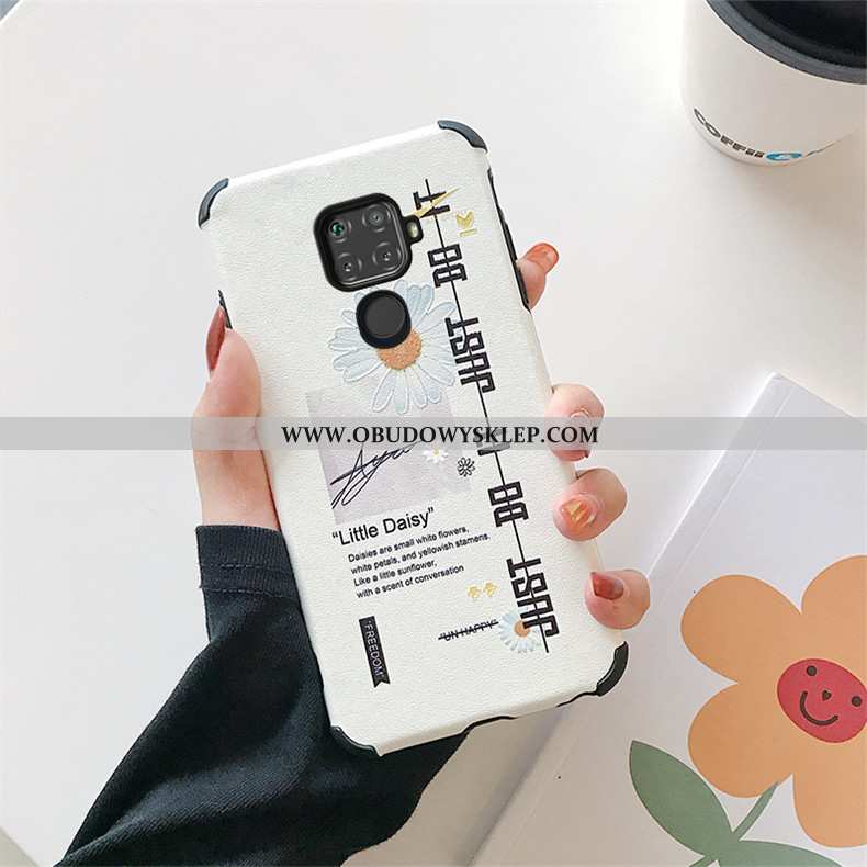 Obudowa Huawei Mate 30 Lite Ochraniacz Etui Biały, Huawei Mate 30 Lite Osobowość Relief Biała