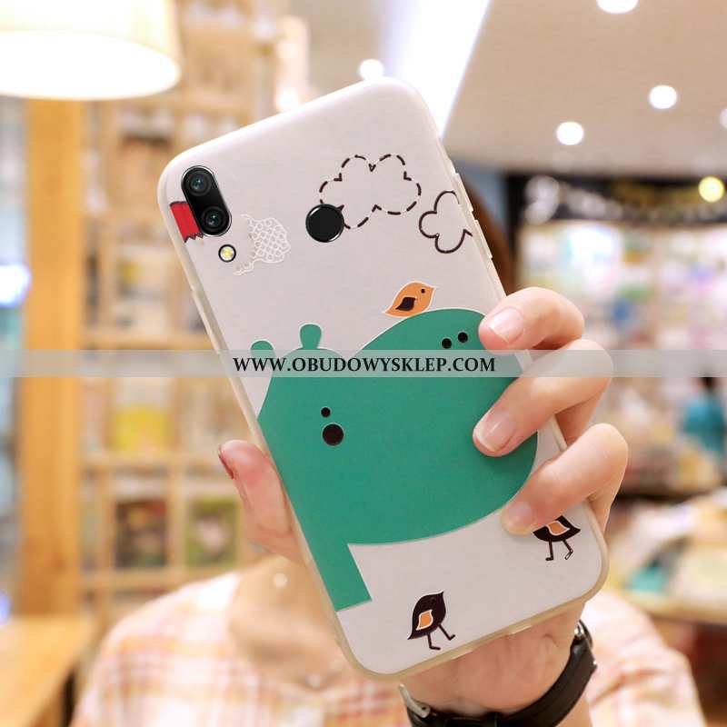 Obudowa Huawei P Smart+ Nubuku Biały Etui, Etui Huawei P Smart+ Osobowość Miękki Zielone