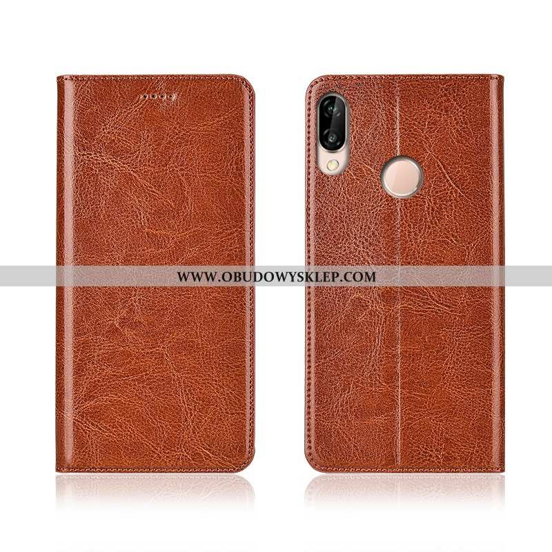Obudowa Huawei P20 Lite Ochraniacz Nowy Etui, Etui Huawei P20 Lite Skórzane Silikonowe Brązowe