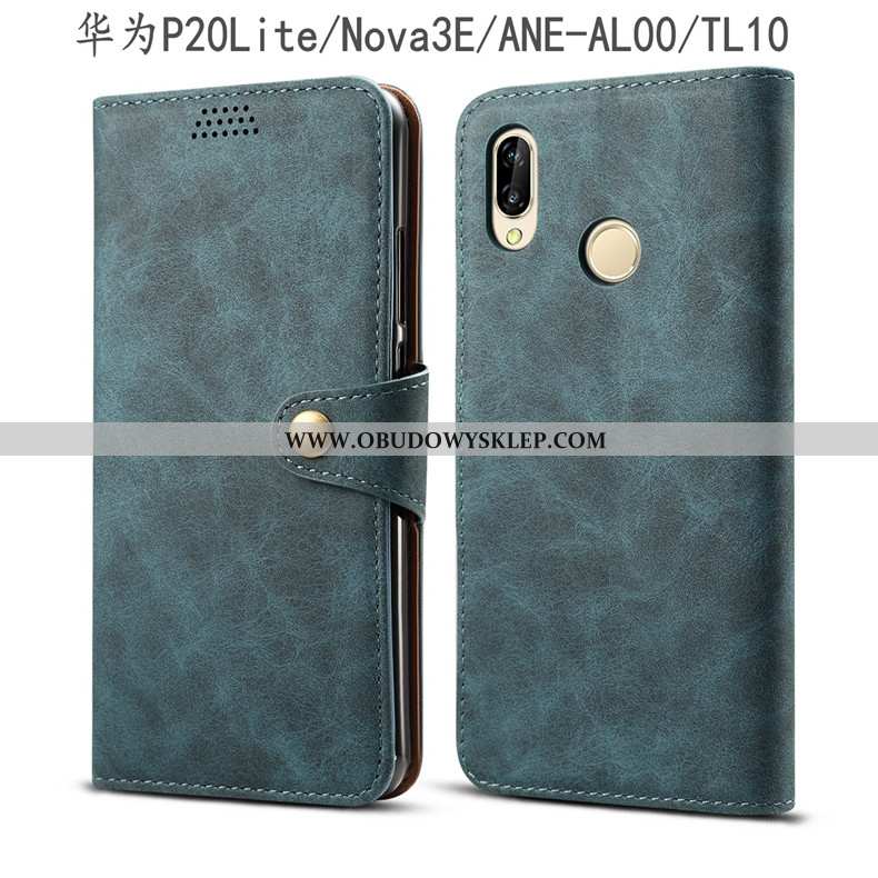 Obudowa Huawei P20 Lite Skórzane Etui Telefon Komórkowy Anti-fall, Huawei P20 Lite Ochraniacz Szary 