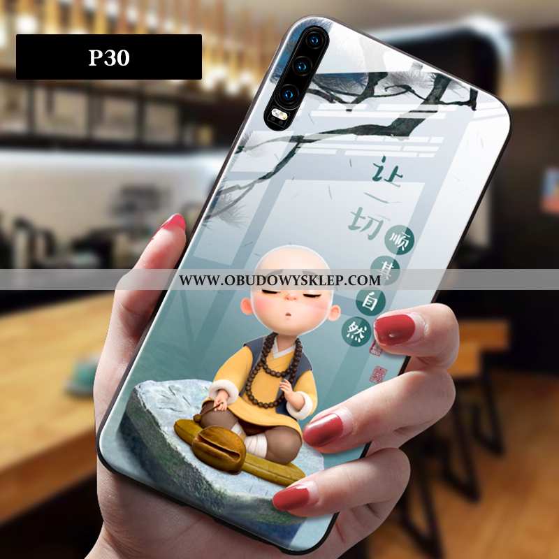 Obudowa Huawei P30 Trendy Anti-fall Piękny, Etui Huawei P30 Miękki Chiński Styl Szara