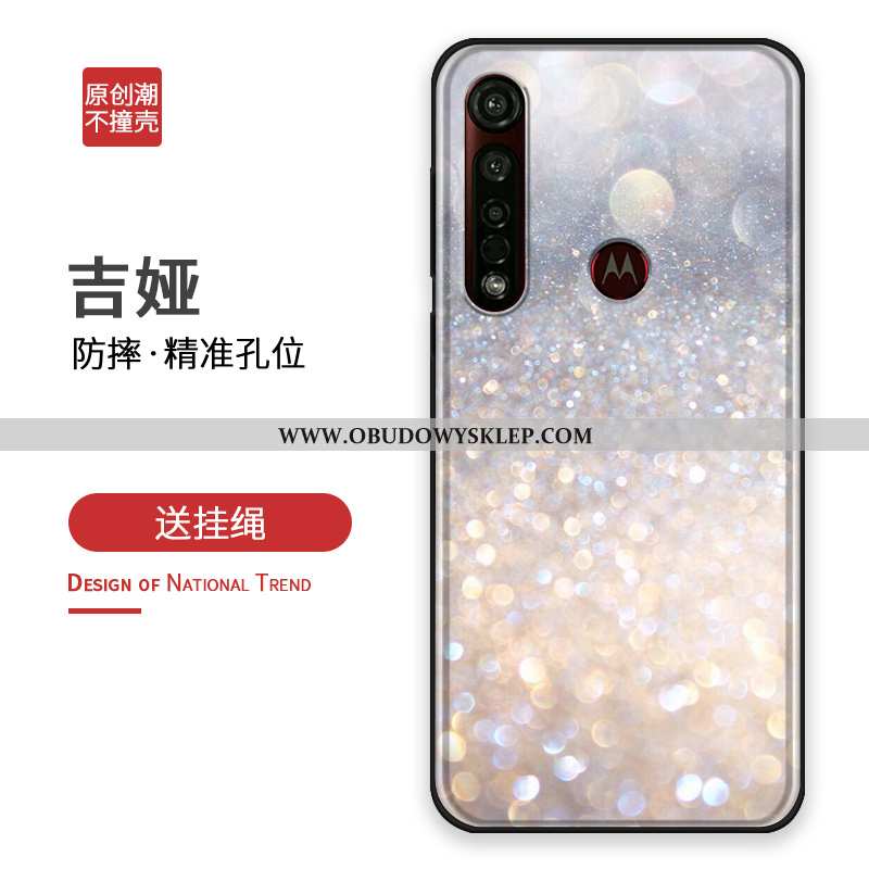 Obudowa Moto G8 Plus Osobowość Etui All Inclusive, Moto G8 Plus Trendy Srebro Srebrne