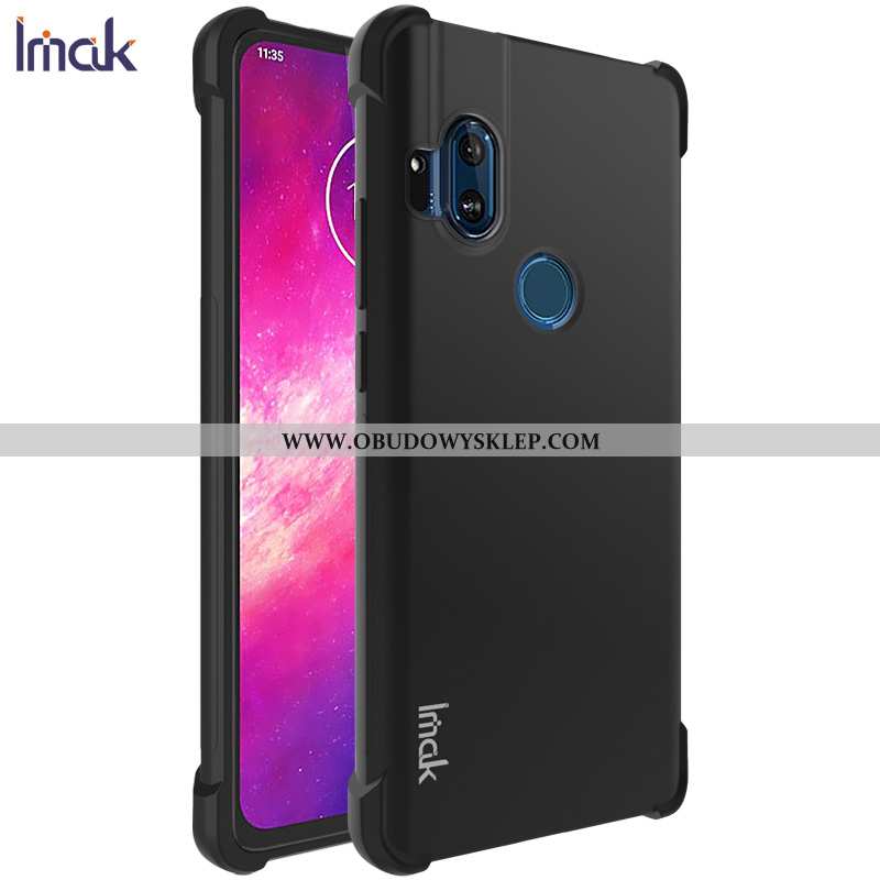 Obudowa Motorola One Hyper Nubuku Czarny Telefon Komórkowy, Etui Motorola One Hyper Miękki All Inclu