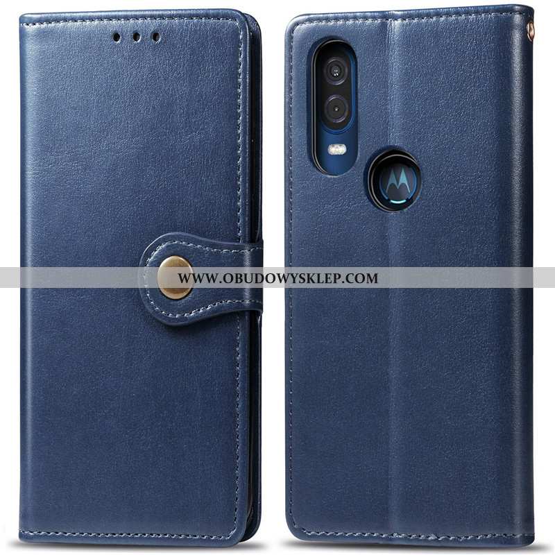 Obudowa Motorola One Vision Skórzane Etui Ochraniacz Jednolity Kolor, Motorola One Vision Wiszące Oz