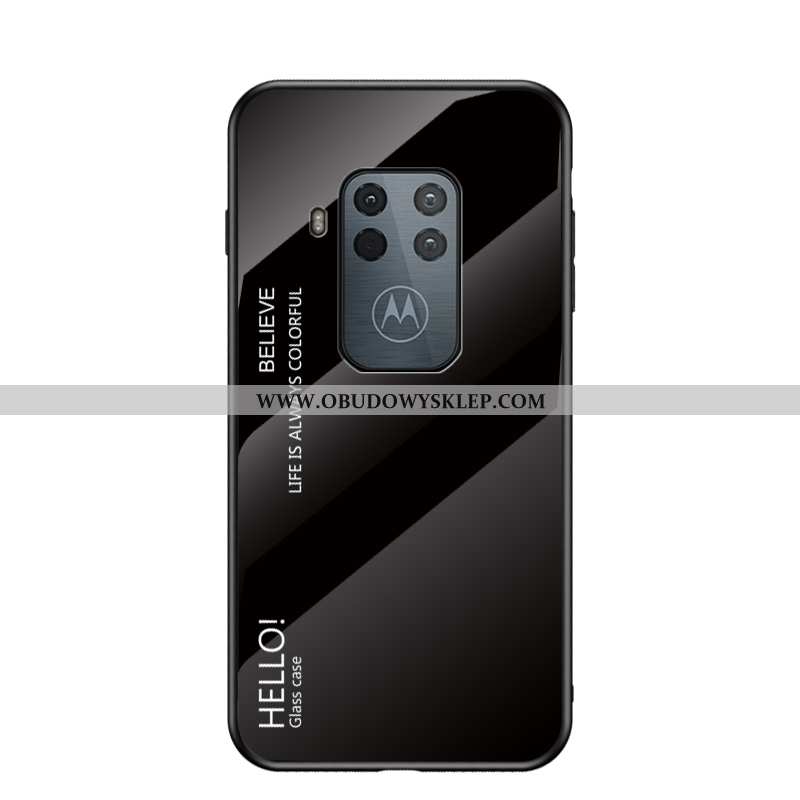 Obudowa Motorola One Zoom Szkło Ochraniacz All Inclusive, Etui Motorola One Zoom Trendy Futerał Czer