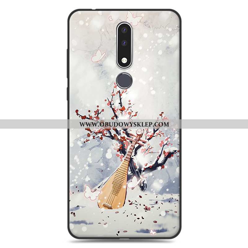 Obudowa Nokia 3.1 Plus Ochraniacz Futerał Miękki, Etui Nokia 3.1 Plus Nubuku Sztuka Rozowa