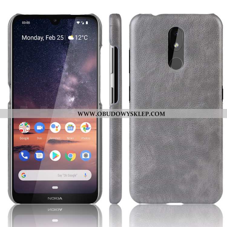 Obudowa Nokia 3.2 Trendy Czarny Skóra, Etui Nokia 3.2 Ochraniacz Czarna