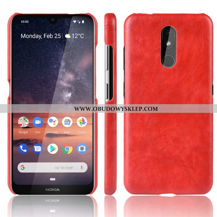 Obudowa Nokia 3.2 Trendy Czarny Skóra, Etui Nokia 3.2 Ochraniacz Czarna