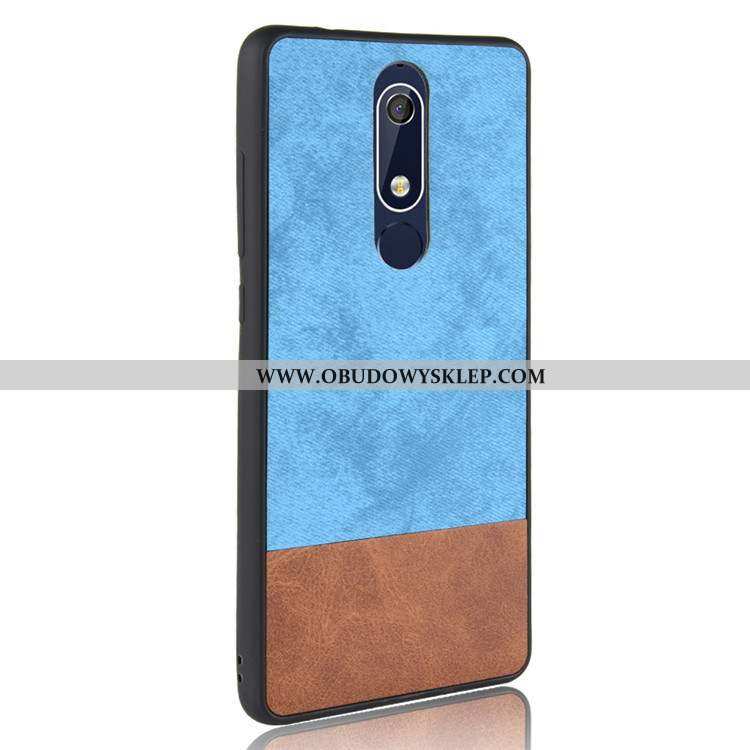 Obudowa Nokia 5.1 Nubuku Futerał Silikonowe, Etui Nokia 5.1 Miękki 2020 Czarna