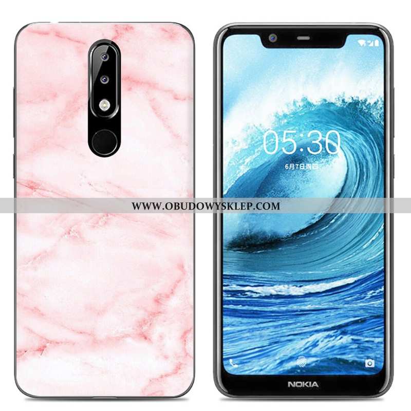 Obudowa Nokia 5.1 Plus Miękki Futerał Kolor, Etui Nokia 5.1 Plus Ochraniacz Rozowa