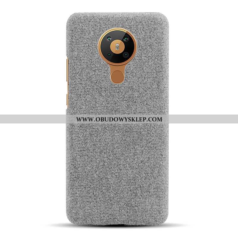 Obudowa Nokia 5.3 Ochraniacz Wino Czerwone Etui, Etui Nokia 5.3 Płótno Futerał Bordowa