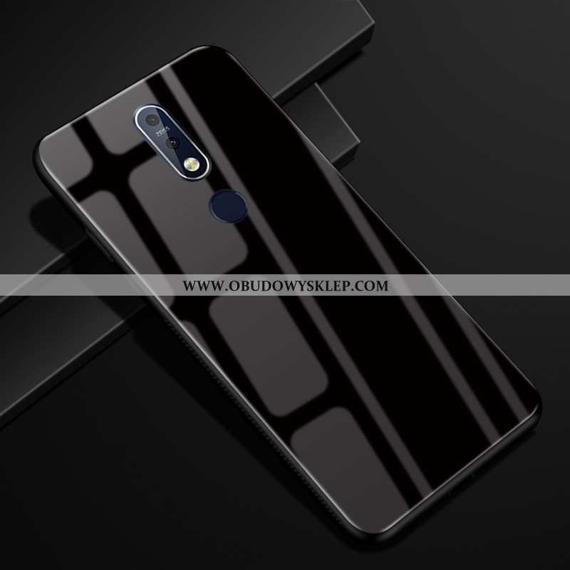 Obudowa Nokia 7.1 Ochraniacz Purpurowy Anti-fall, Etui Nokia 7.1 Szkło Jednolity Kolor Fioletowy