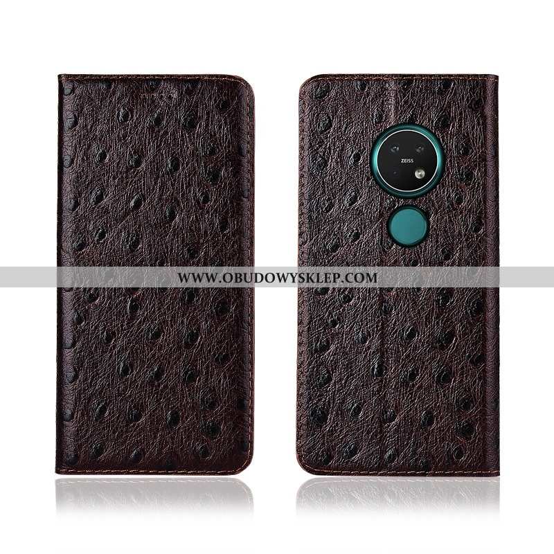 Obudowa Nokia 7.2 Ochraniacz Anti-fall Klapa, Etui Nokia 7.2 Skórzane Wzór Czerwona