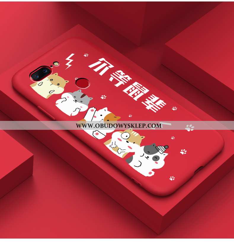 Obudowa Oneplus 5t Cienkie Futerał Czerwony, Etui Oneplus 5t Miękki Lekkie Czerwona