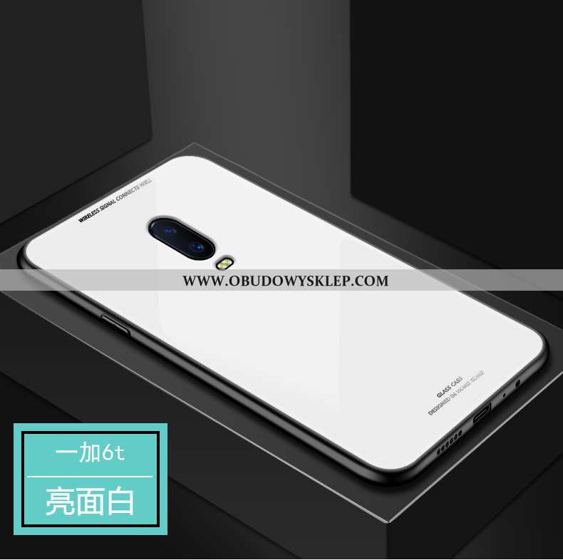 Obudowa Oneplus 6t Szkło Czerwony Futerał, Etui Oneplus 6t Ochraniacz Telefon Komórkowy Czerwona
