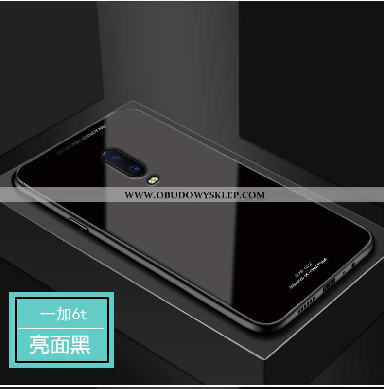 Obudowa Oneplus 6t Szkło Czerwony Futerał, Etui Oneplus 6t Ochraniacz Telefon Komórkowy Czerwona