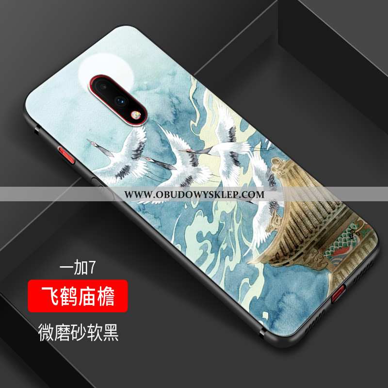 Obudowa Oneplus 7 Trendy Silikonowe Sztuka, Etui Oneplus 7 Miękki Czarny Czarna