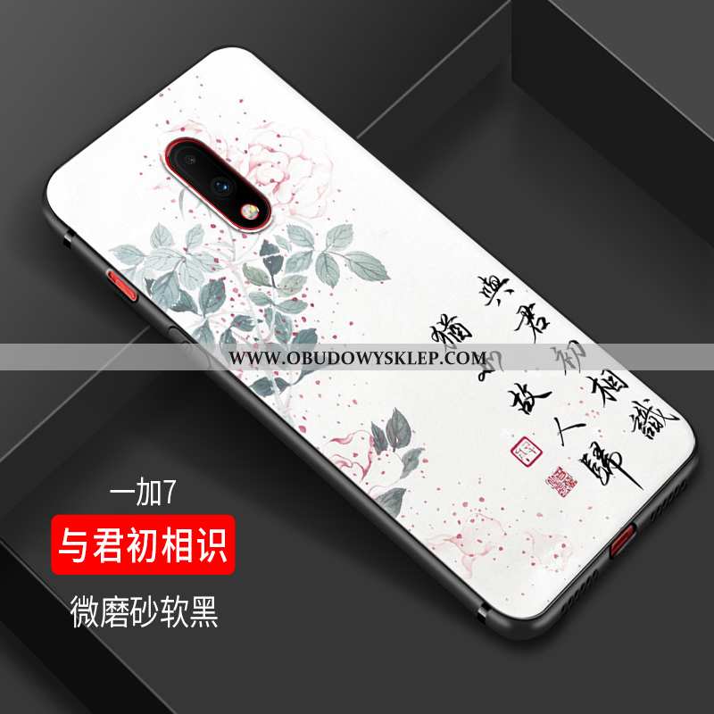 Obudowa Oneplus 7 Trendy Silikonowe Sztuka, Etui Oneplus 7 Miękki Czarny Czarna