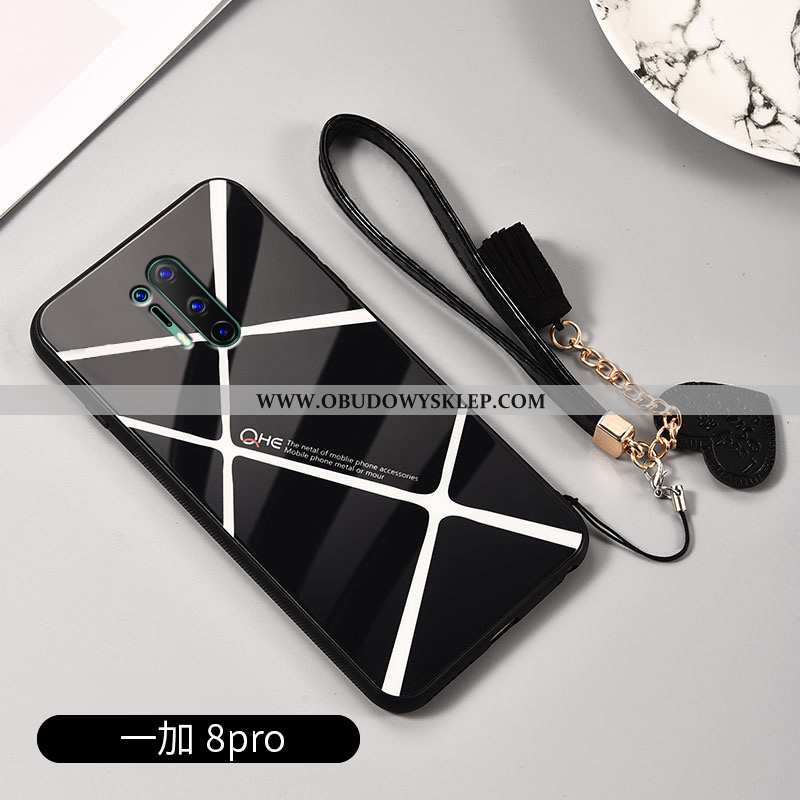 Obudowa Oneplus 8 Pro Trendy Krata Zakochani, Etui Oneplus 8 Pro Miękki Anti-fall Biała