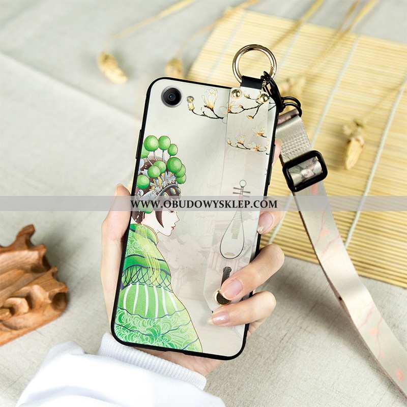 Obudowa Oppo A3 Ochraniacz Zielony Miękki, Etui Oppo A3 Wiszące Ozdoby Opera Pekińska Zielone