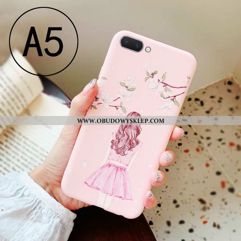Obudowa Oppo A5 Osobowość Anti-fall Etui, Etui Oppo A5 Piękny Futerał Rozowa