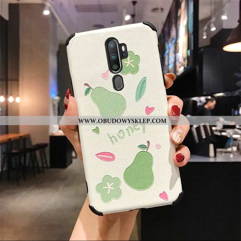 Obudowa Oppo A9 2020 Ochraniacz Miękki Etui, Etui Oppo A9 2020 Osobowość Futerał Biała