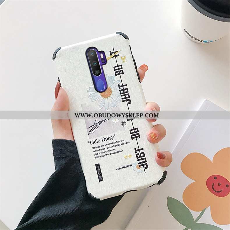 Obudowa Oppo A9 2020 Ochraniacz Miękki Etui, Etui Oppo A9 2020 Osobowość Futerał Biała