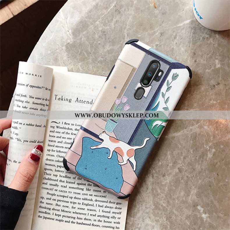 Obudowa Oppo A9 2020 Ochraniacz Miękki Etui, Etui Oppo A9 2020 Osobowość Futerał Biała