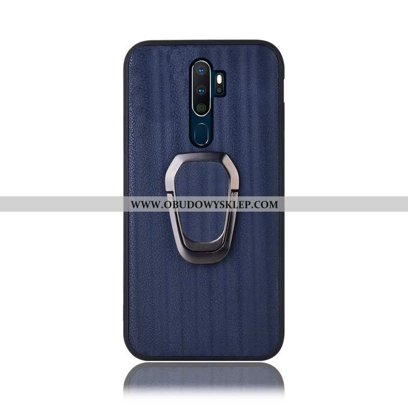 Obudowa Oppo A9 2020 Prawdziwa Skóra Etui Gradient, Oppo A9 2020 Ochraniacz Purpurowy Fioletowy