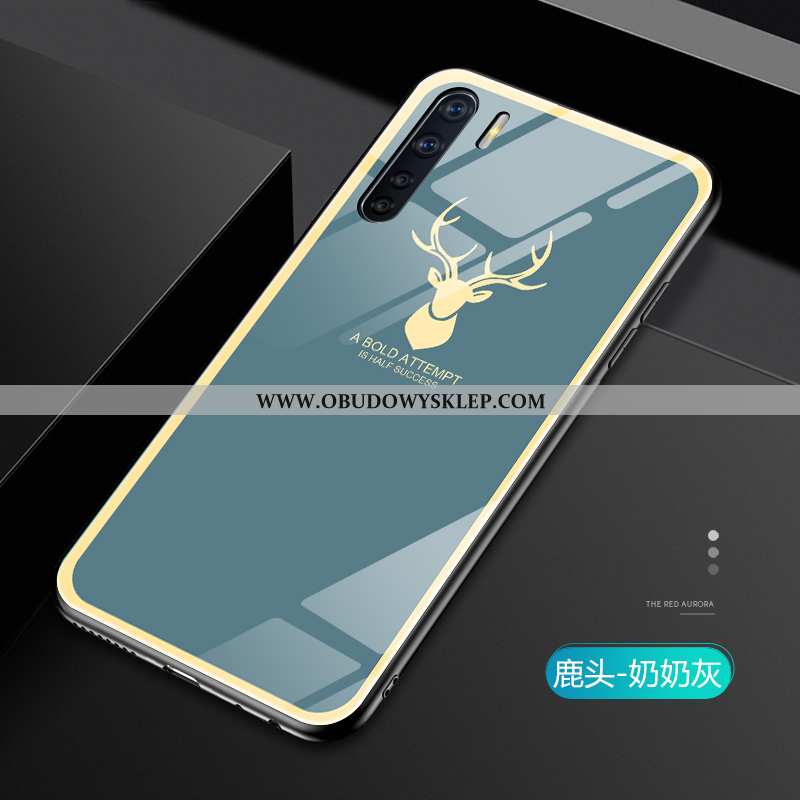Obudowa Oppo A91 Trendy Telefon Komórkowy Proste, Etui Oppo A91 Cienkie All Inclusive Czerwona