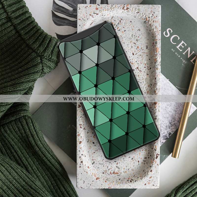 Obudowa Oppo Find X Osobowość Telefon Komórkowy Szkło, Etui Oppo Find X Kreatywne Wysoki Koniec Ziel