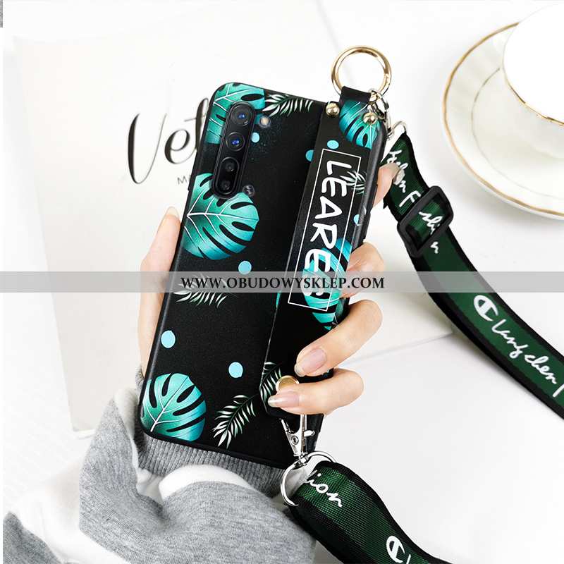 Obudowa Oppo Reno 3 Vintage Zielony Futerał, Etui Oppo Reno 3 Trendy Wiatr Zielone