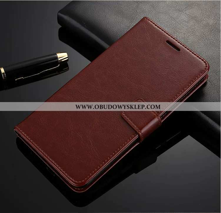 Obudowa Oppo Rx17 Neo Portfel Ochraniacz Anti-fall, Etui Oppo Rx17 Neo Miękki Silikonowe Kawowy