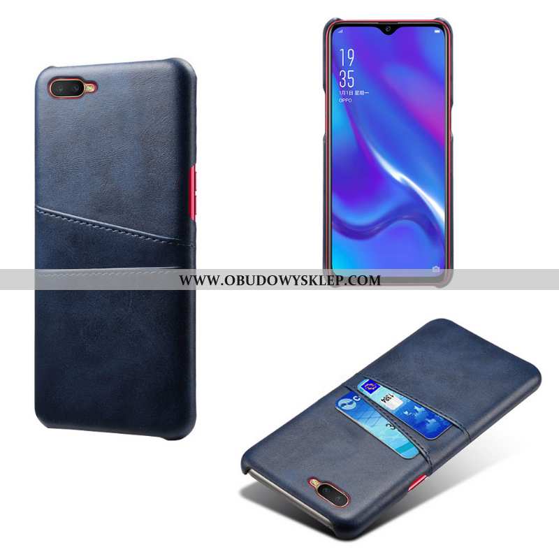 Obudowa Oppo Rx17 Neo Skóra Etui Skórzane Etui, Oppo Rx17 Neo Ochraniacz Jakość Szara