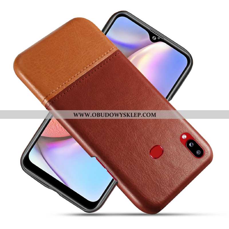 Obudowa Samsung Galaxy A10s Skóra Czerwony Futerał, Etui Samsung Galaxy A10s Telefon Komórkowy Gwiaz