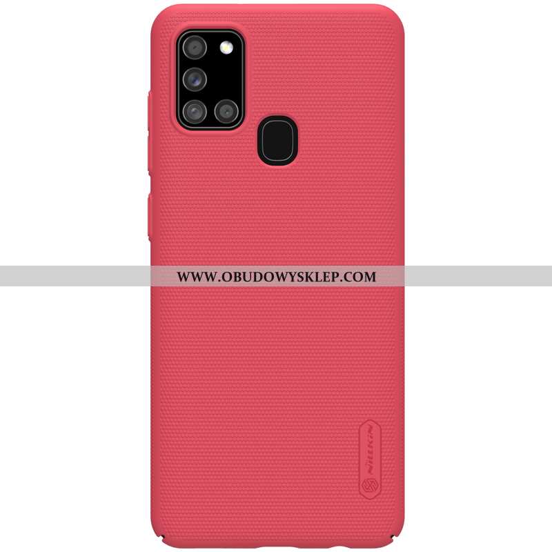 Obudowa Samsung Galaxy A21s Cienkie Etui Nubuku, Samsung Galaxy A21s Ochraniacz Gwiazda Niebieska