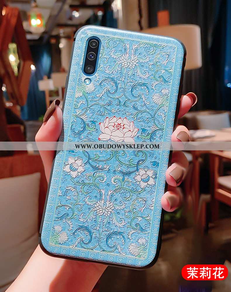 Obudowa Samsung Galaxy A50 Vintage Silikonowe Etui, Etui Samsung Galaxy A50 Super Gwiazda Czerwona