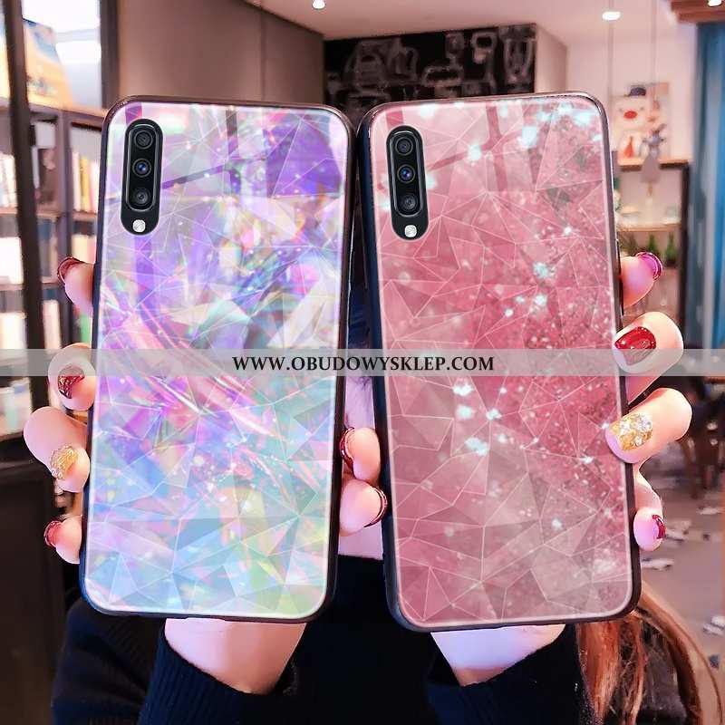 Obudowa Samsung Galaxy A50s Gwiazda Kształt Diamentu Różowe, Etui Samsung Galaxy A50s Futerał Telefo