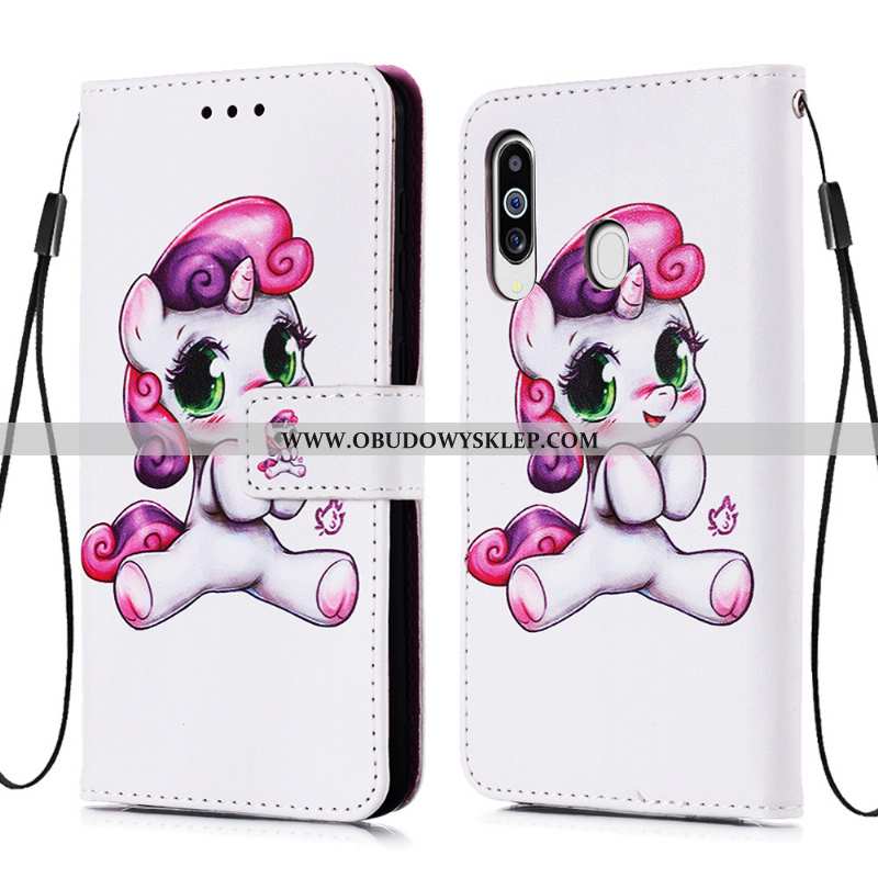 Obudowa Samsung Galaxy A60 Skórzane Etui Karta Obudowa, Samsung Galaxy A60 Osobowość Futerał Niebies