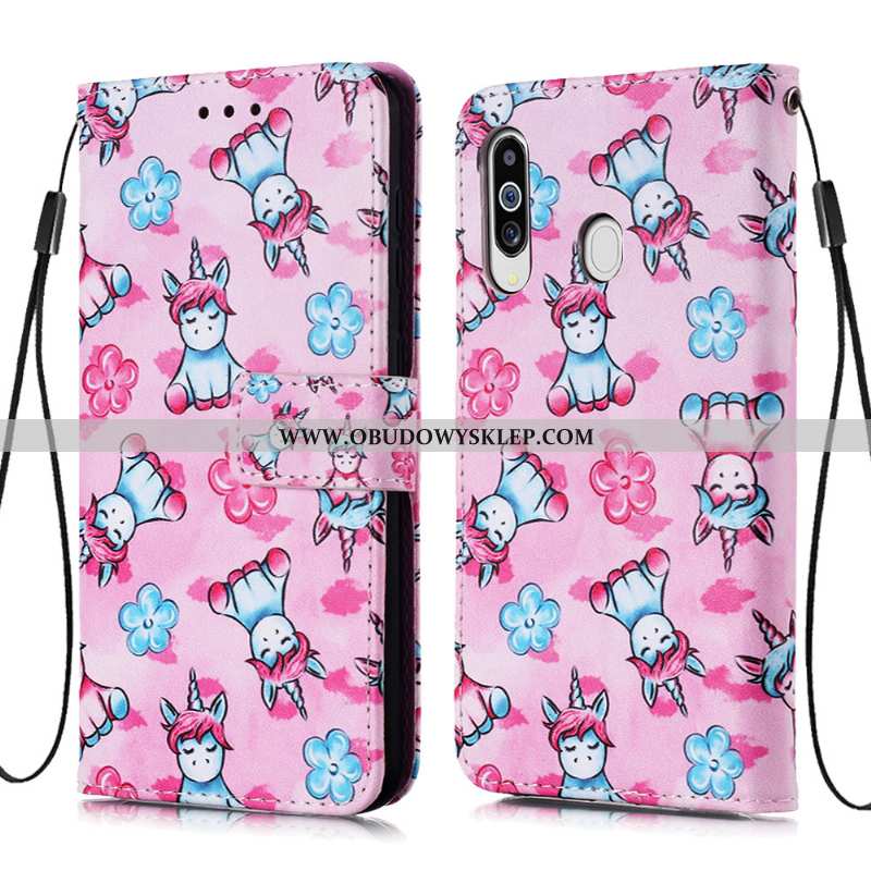 Obudowa Samsung Galaxy A60 Skórzane Etui Karta Obudowa, Samsung Galaxy A60 Osobowość Futerał Niebies