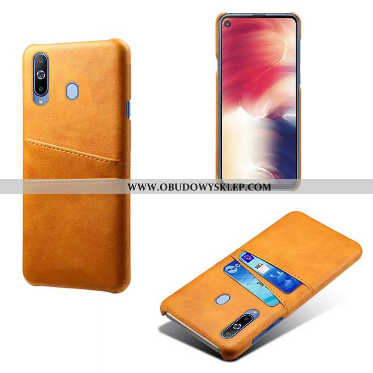 Obudowa Samsung Galaxy A60 Wzór Futerał Żółty, Etui Samsung Galaxy A60 Skórzane Telefon Komórkowy Żó
