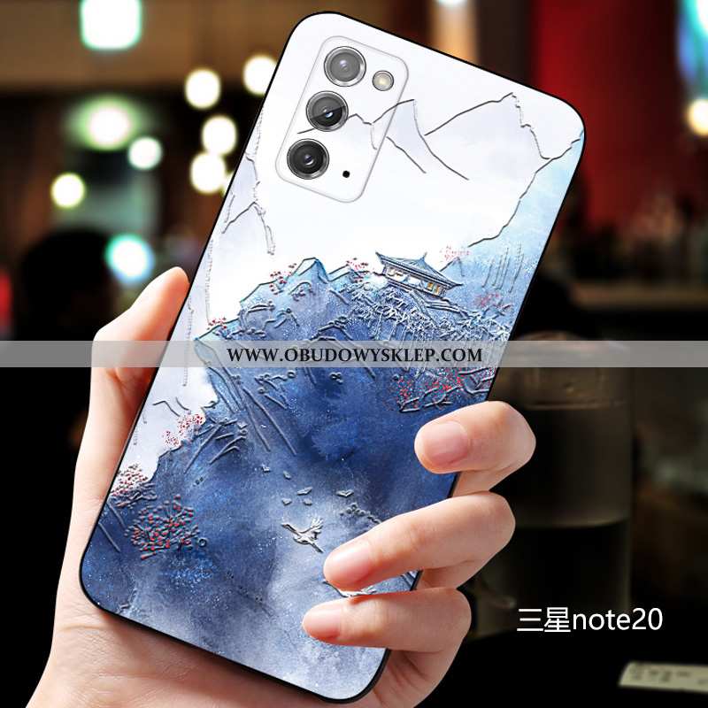 Obudowa Samsung Galaxy Note20 Cienkie Czerwony Netto Chiński Styl, Etui Samsung Galaxy Note20 Miękki