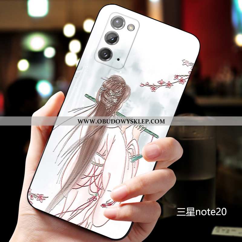 Obudowa Samsung Galaxy Note20 Cienkie Czerwony Netto Chiński Styl, Etui Samsung Galaxy Note20 Miękki