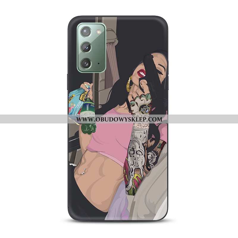 Obudowa Samsung Galaxy Note20 Ochraniacz Nowy Wiatr, Etui Samsung Galaxy Note20 Wzór Europa Czarna