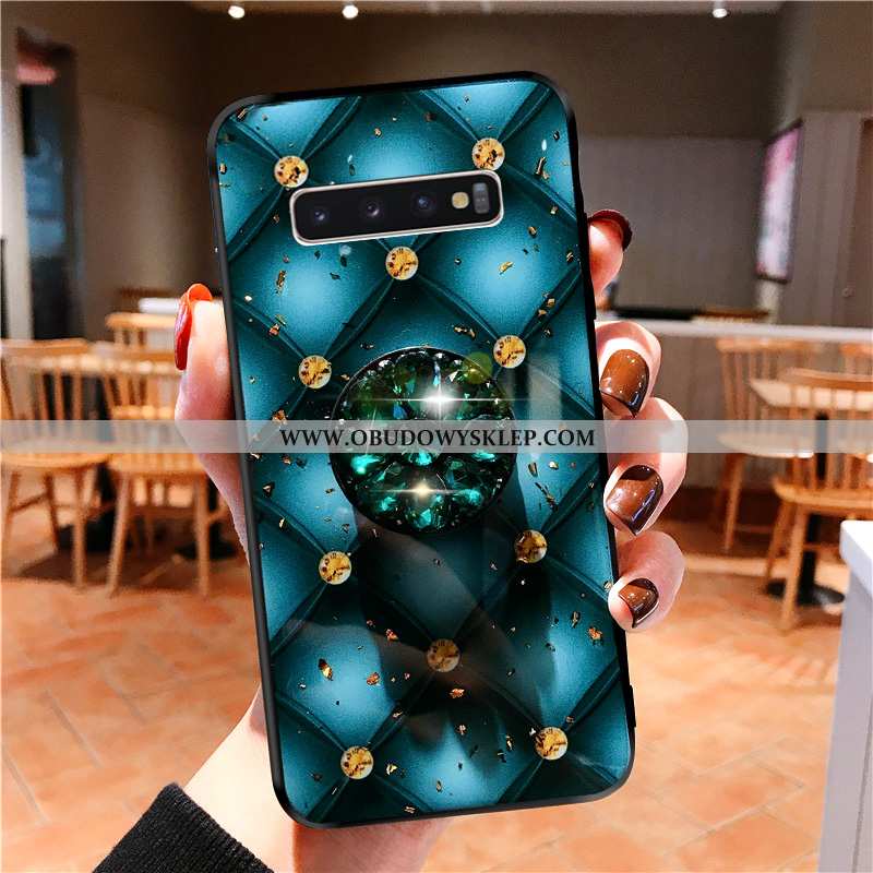 Obudowa Samsung Galaxy S10+ Kreatywne Cienkie Serce, Etui Samsung Galaxy S10+ Piękny Jasny Niebieska