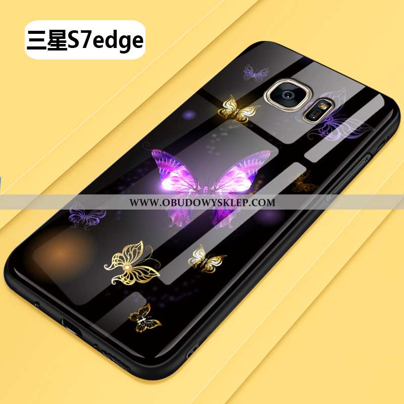 Obudowa Samsung Galaxy S7 Edge Szkło Kreatywne Gwiazda, Etui Samsung Galaxy S7 Edge Moda Telefon Kom