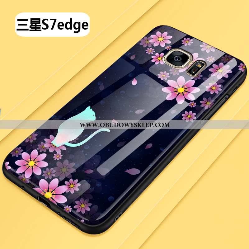 Obudowa Samsung Galaxy S7 Edge Szkło Kreatywne Gwiazda, Etui Samsung Galaxy S7 Edge Moda Telefon Kom